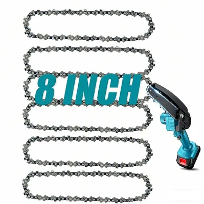 Produktbild von 6er Set 8 Zoll Ersatzketten für Mini Kettensäge Kohlenstoffstahl