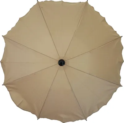 Produktbild von Skyline Sonnenschirm für Kinderwagen flexiblem Befestigungsarm UV-Schutz50+ Sonnensegel Sonnenschutz Kinderwagen-Sonnensegel, Ø63cm, Beige