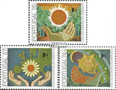 Produktbild von Briefmarken Portugal 1987 Mi 1717-1719 (kompl.Ausg.) postfrisch Umweltjahr
