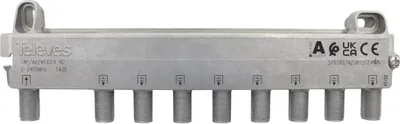 Obrázok produktu pre Televes AZS812FZ 8-cestný rozdeľovač 5-2400 MHz AD: 12dB (519382)