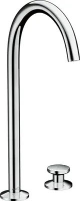Image de Robinet de lavabo AXOR One à deux trous, modèle Select 260, avec système de vidange à poussoir, finition chrome