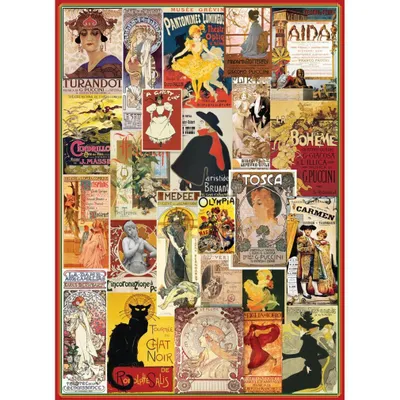 Image de EUROGRAPHICS Puzzle Affiches vintage d'opéra et de théâtre 1000 pièces