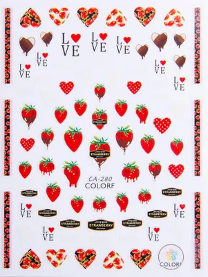 Produktbild von Nagelsticker dünn selbstklebend Obst CA-280