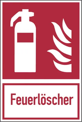 Produktbild von Dreifke® Aufkleber Brandschutzzeichen, Kombischild Feuerlöscher | Folie selbs...