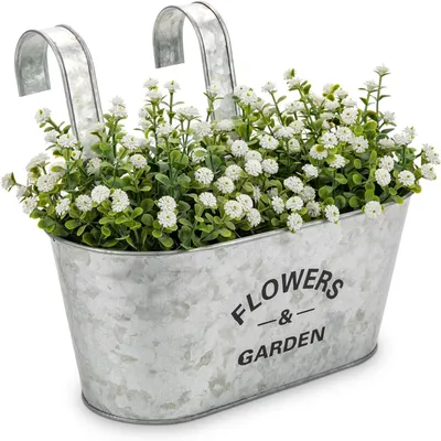 Produktbild von Hängeblumentopf 27.5 cm, 2 Stück, galvanisierter Stahl, für Garten