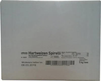 Produktbild von Naturata Hartweizen-Spirelli demeter, hell, lose 5kg