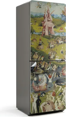 Obrázek produktu pro Bosch's Garden of Earthly Delights - samolepka na lednici - samolepka na lednici - samolepicí fólie na lednici - dekorace do kuchyně - 70x190 cm