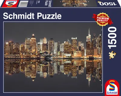 Productafbeelding van Schmidt Spiele, New York skyline bij nacht, 15 stuks