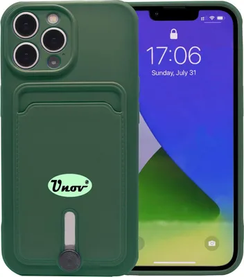 Immagine prodotto di APPLE IPHONE 13 PRO, custodia in silicone verde con portacarte