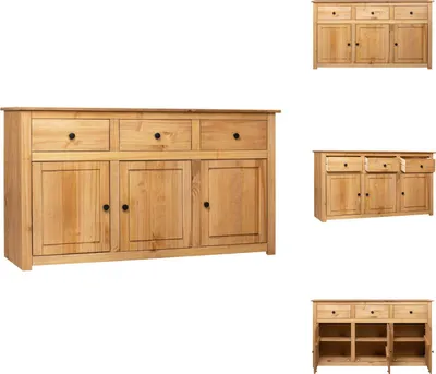 Obrázek produktu pro vidaXL Příborník 135 x 40 x 80 cm masiv Panama borovice - Příborníky