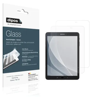 Image de 2x Protection ecrán pour Samsung Galaxy Tab S3 mat Verre souple Film Protecteur 9H dipos