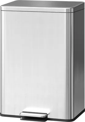 Image de Poubelle 20 L Poubelle à pédale avec couvercle Softclose, pédale, seau intérieur amovible Argent, 34,2 x 30,6 x 44,2 cm,