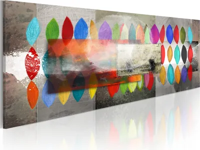 Image de Tableau mural moderne 0101-75 (120x40) - 1 pièce Images Photographie sur toile intissé Décoration murale Impression artistique Abstrait