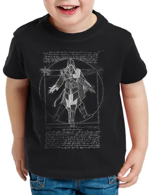 Produktbild von A.N.T. Vitruvianischer Assassine Kinder T-Shirt desmond miles
