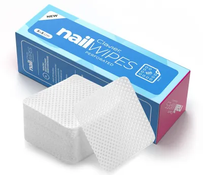 Produktbild von Clavier Nail Wipes Perforierte fusselfreie Wattepads 325 Stk.