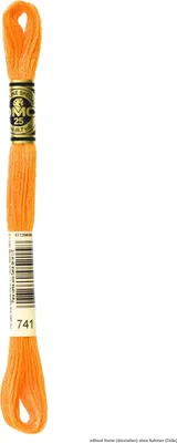 Produktbild von DMC Stickgarn Mouline Special 117MC -741, 6-fädig, 8m