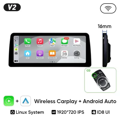 Immagine prodotto di Autoradio – Schermo da 12,3 pollici – CarPlay e Android Auto wireless – Lettore multimediale touchscreen