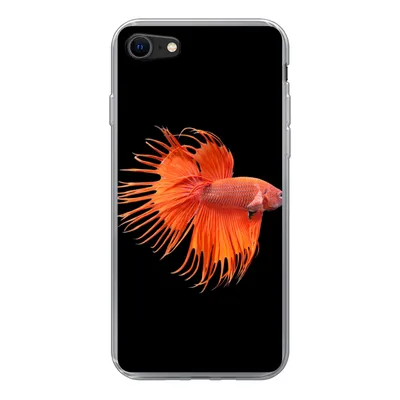 Produktbild von MuchoWow® Handyhülle Schutzhülle Hülle für iPhone SE 2022 Fische - Wilde Tiere - Schwarz Silikon Softcase Handy Hülle - Schutzhülle