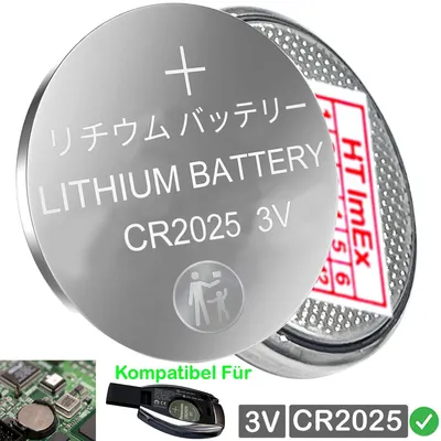 Produktbild von Knopfzelle CR2025 Batterie Lithium 3V CR 2025 Industrieware Auswahlangeb