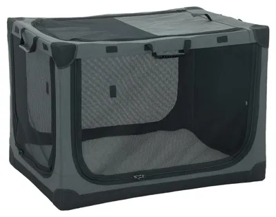 Produktbild von Faltbare Hundetransportbox, Kissen, abnehmbar waschbar, Oxford-Gewebe, bis 30kg