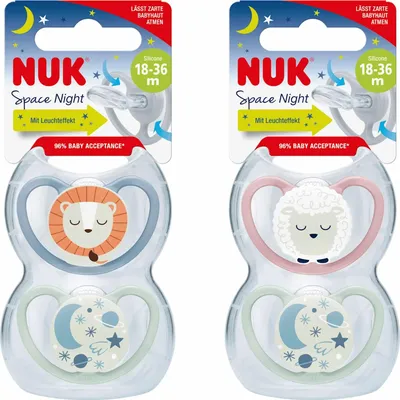 Produktbild von NUK Beruhigungssauger 'Space Night' 2er Pack