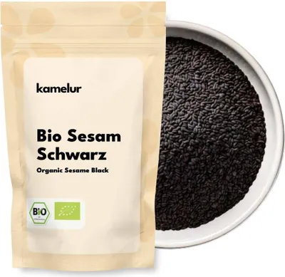 Produktbild von Kamelur Bio Sesam schwarz ungeschält 1kg