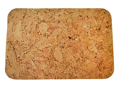 Obrázok produktu pre Podložka obdĺžniková s okrúhlymi rohmi 36x25cm korok (6 kusov)