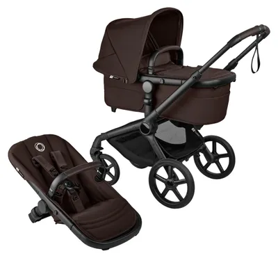 Produktbild von Bugaboo Fox 5 Renew Complete Kinderwagen - Black / Cacoa Brown | Bugaboo