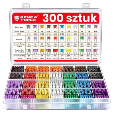 Obrázok produktu pre Sada automobilových poistiek FUSE-300 – 300 ks