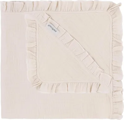 Obrázek produktu pro Zavinovací deka pro miminka – měkká deka pro pohodlí – pletená z bavlny – 75x75 cm – teplá lněná tkanina