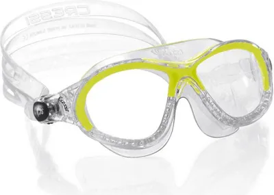 Produktbild von Cressi Cobra Junior Schwimmmaske Durchsichtig,Gelb Durchsichtig,Gelb One Size