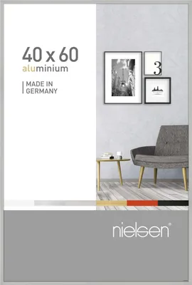 Produktbild von nielsen Aluminium Bilderrahmen Pixel, 40x60 cm, Silber Matt