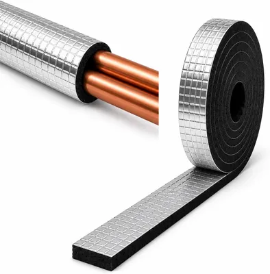 Imagen del producto de Manguera aislante de espuma de NBR, 2 pulgadas x 10 metros, autoadhesiva, para tuberías de calefacción