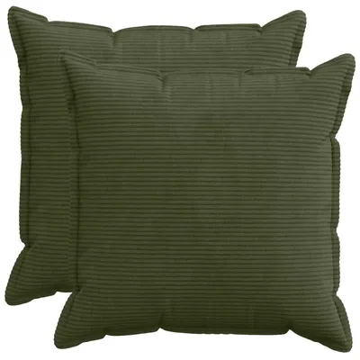 Productafbeelding van vidaXL Kussenhoezen, 2 stuks, houtlook, groen, 70 x 70 cm, cordura
