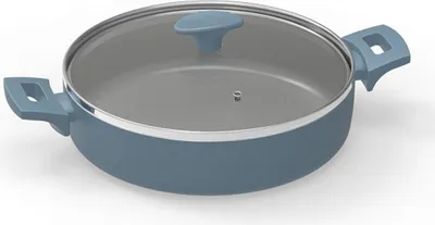 Produktbild von Michelino Alythia Servierpfanne mit Glasdeckel - 28 cm in Blau