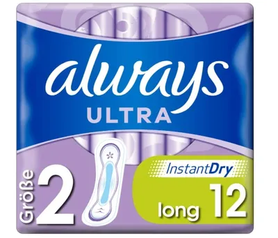 Produktbild von Always Ultra Thin Damenbinden, lang, 12 Stück
