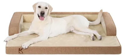 Image de Matelas orthopédique pour chiens, dimensions 104x68x17 cm, housse amovible, pour chiens