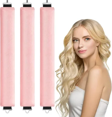 Produktbild von Haarwickler Set, 3-teilig, weiche Haarwickler, für alle Haartypen, hitzefrei