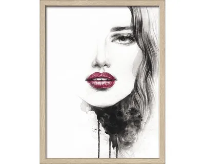 Produktbild von Gerahmtes Bild Abstract Woman 33x43 cm