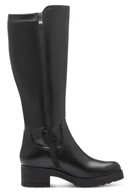 Produktbild von MARCO TOZZI Damen Stiefel Langschaft Profilsohle 2-25606-41, Größe:40 EU, Farbe:Schwarz