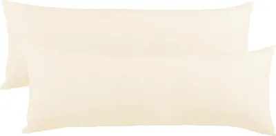 Produktbild von Doppelpack BeNature Bezug 40x145 natur Mako-Baumwolle Jersey Reißverschluss