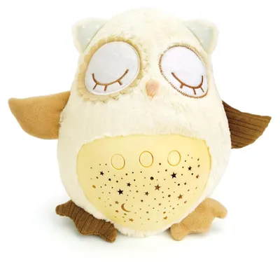 Produktbild von Eule Sleepy Owl Plüsch 25cm batteriebetrieben mit Licht und Sound
