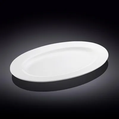 Image de Assiette Wilmax 36 cm en porcelaine, blanche WL-992026/A