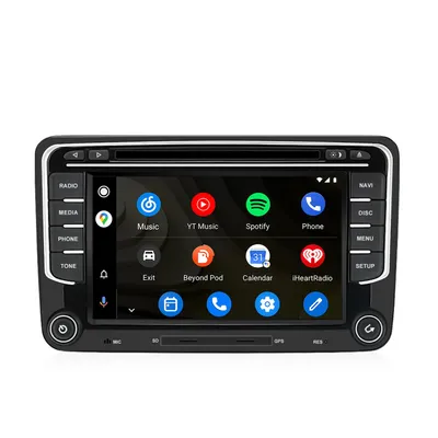 Obrázok produktu pre 4+64GB Rádio s CD DAB+ pre VW Golf 5 6 Polo Passat Tiguan Touran Multivan T5 Android Navi Carplay Bluetooth RDS GPS DSP 4G LTE
