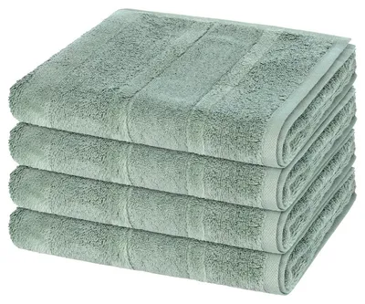Produktbild von Cawö Noblesse 4 X Handtuch im Set Extraflauschige Veloursstreifen für besonderen Komfort, Hochwertige Baumwollqualität für weichen Griff, Pflegeleicht und ideal für den täglichen Gebrauch 4er Set