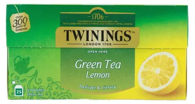 Productafbeelding van Twinings Intense Citroen Groene Thee (25 zakjes)
