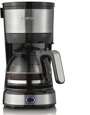 Immagine prodotto di Caffettiera filtro 4 tazze 750w nero/acciaio inox Severin 4808