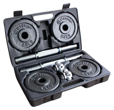 Immagine prodotto di Set di manubri MASTER in valigetta 2 x 10 kg