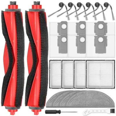 Zubehörset für Roborock Q10 S5+, 24 Teile, Hauptbürsten, Staubbeutel, Filter