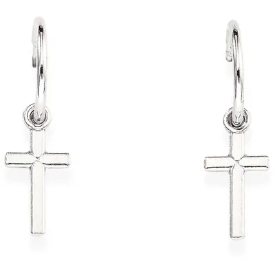 Image de Boucles d'oreilles pendentif Amen Collection Argent - femme